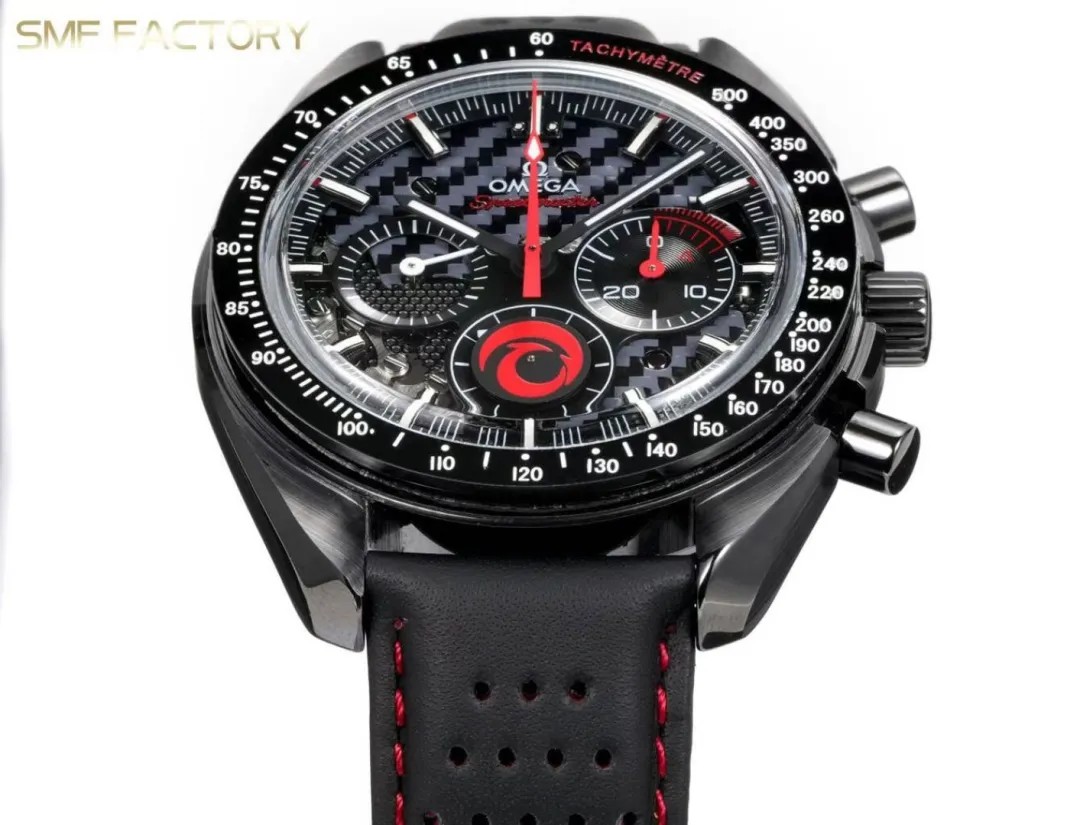 Omega Speedmaster Dark Side of the Moon SMF RW6 Top‑Grade Manual Chronograph Watch Genuine Ceramic Case