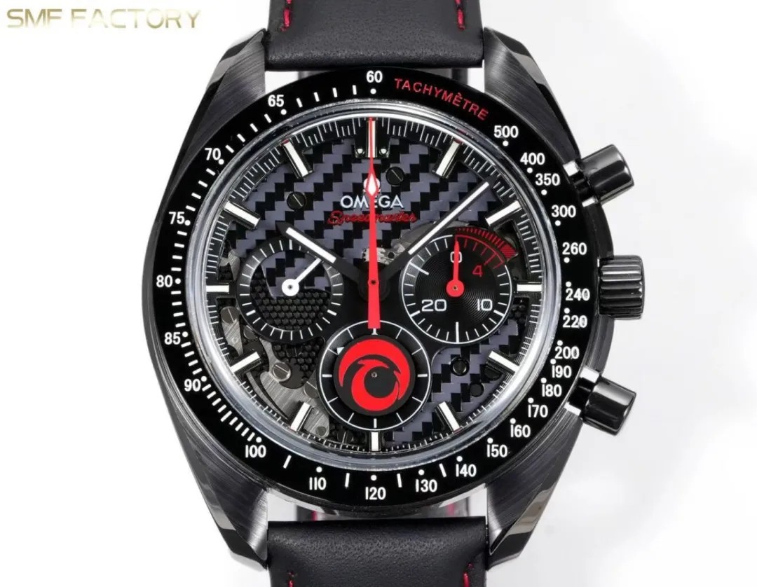 Omega Speedmaster Dark Side of the Moon SMF RW6 Top‑Grade Manual Chronograph Watch Genuine Ceramic Case