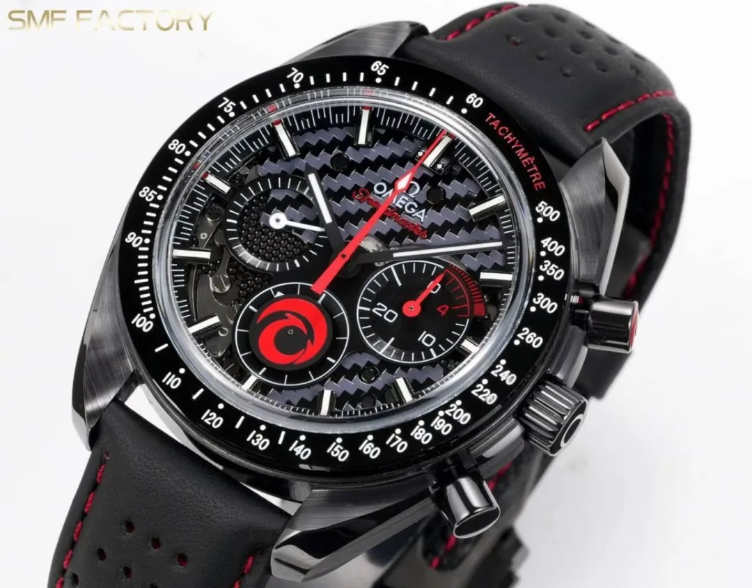 Omega Speedmaster Dark Side of the Moon SMF RW6 Top‑Grade Manual Chronograph Watch Genuine Ceramic Case