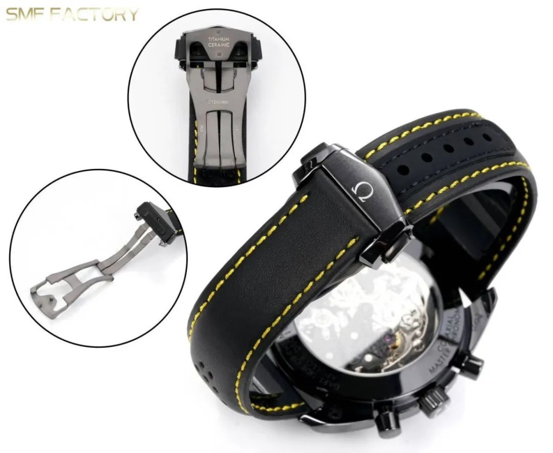 Omega Speedmaster Dark Side of the Moon SMF RW6 Top‑Grade Manual Chronograph Watch Genuine Ceramic Case