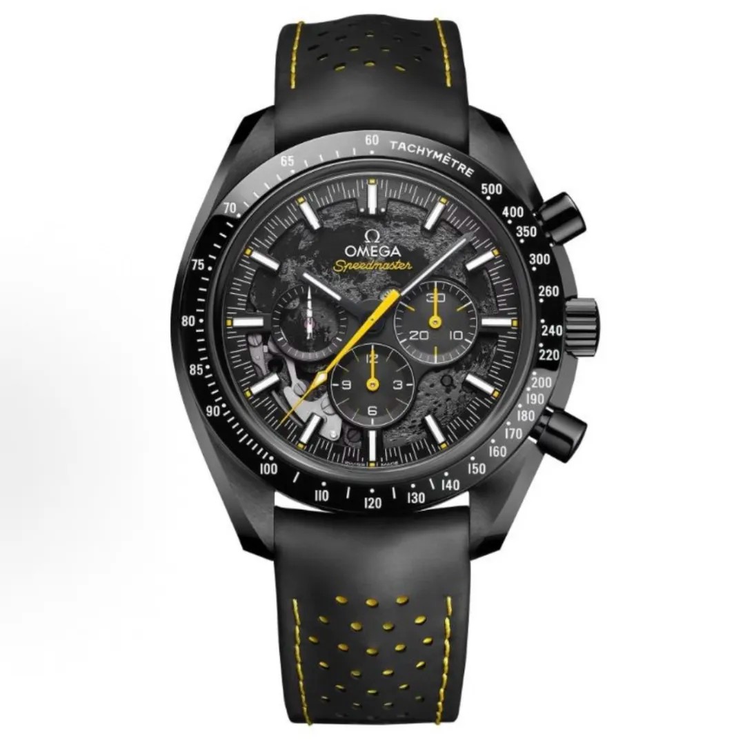 Omega Speedmaster Dark Side of the Moon SMF RW6 Top‑Grade Manual Chronograph Watch Genuine Ceramic Case