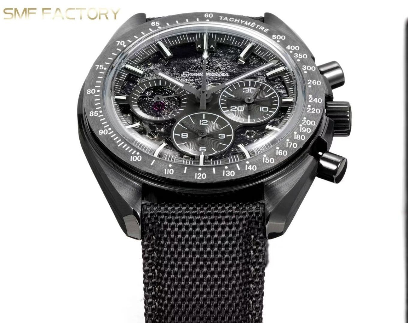 Omega Speedmaster Dark Side of the Moon SMF-RW6 Top-Grade Manual Chronograph Watch Genuine Ceramic Case