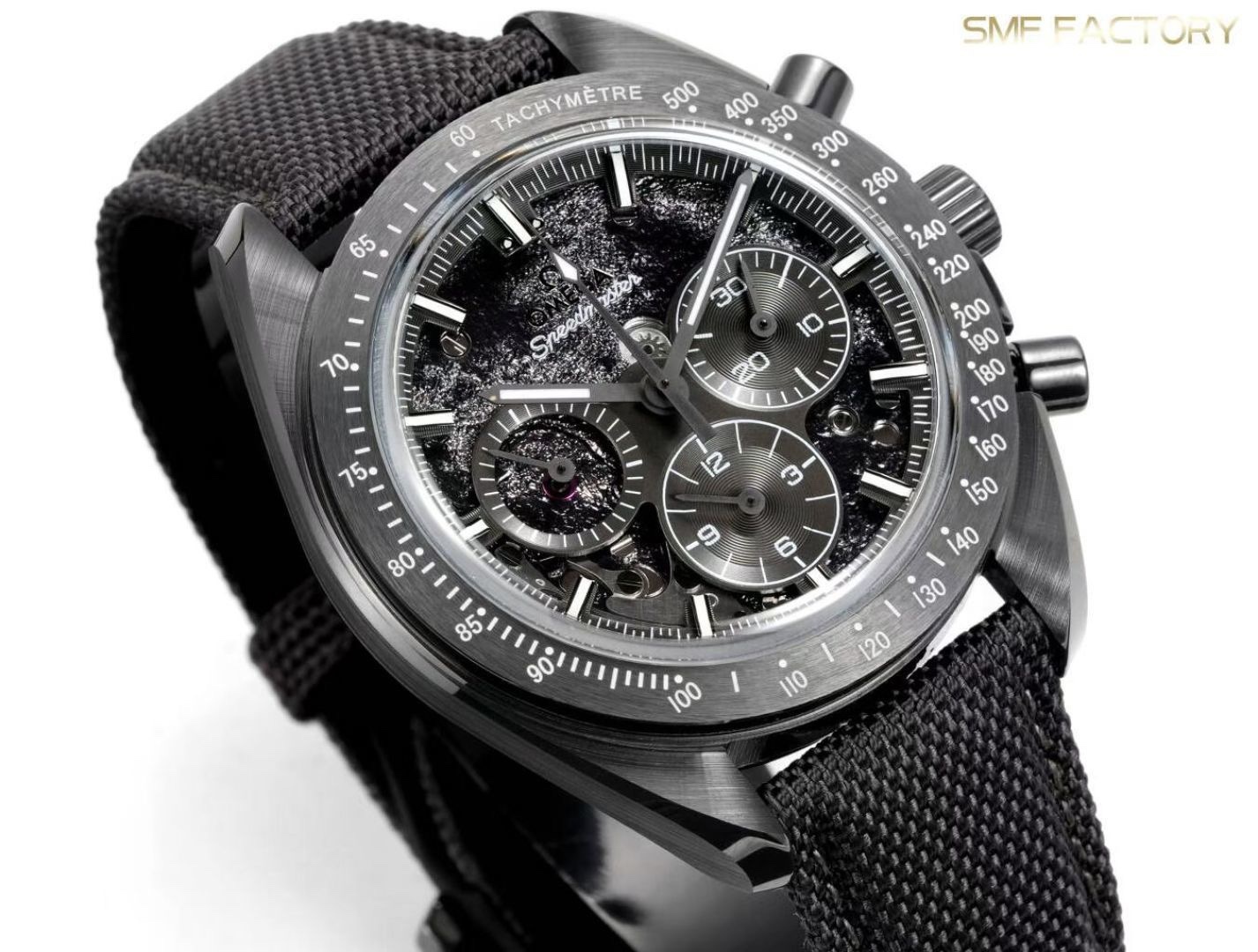 Omega Speedmaster Dark Side of the Moon SMF-RW6 Top-Grade Manual Chronograph Watch Genuine Ceramic Case
