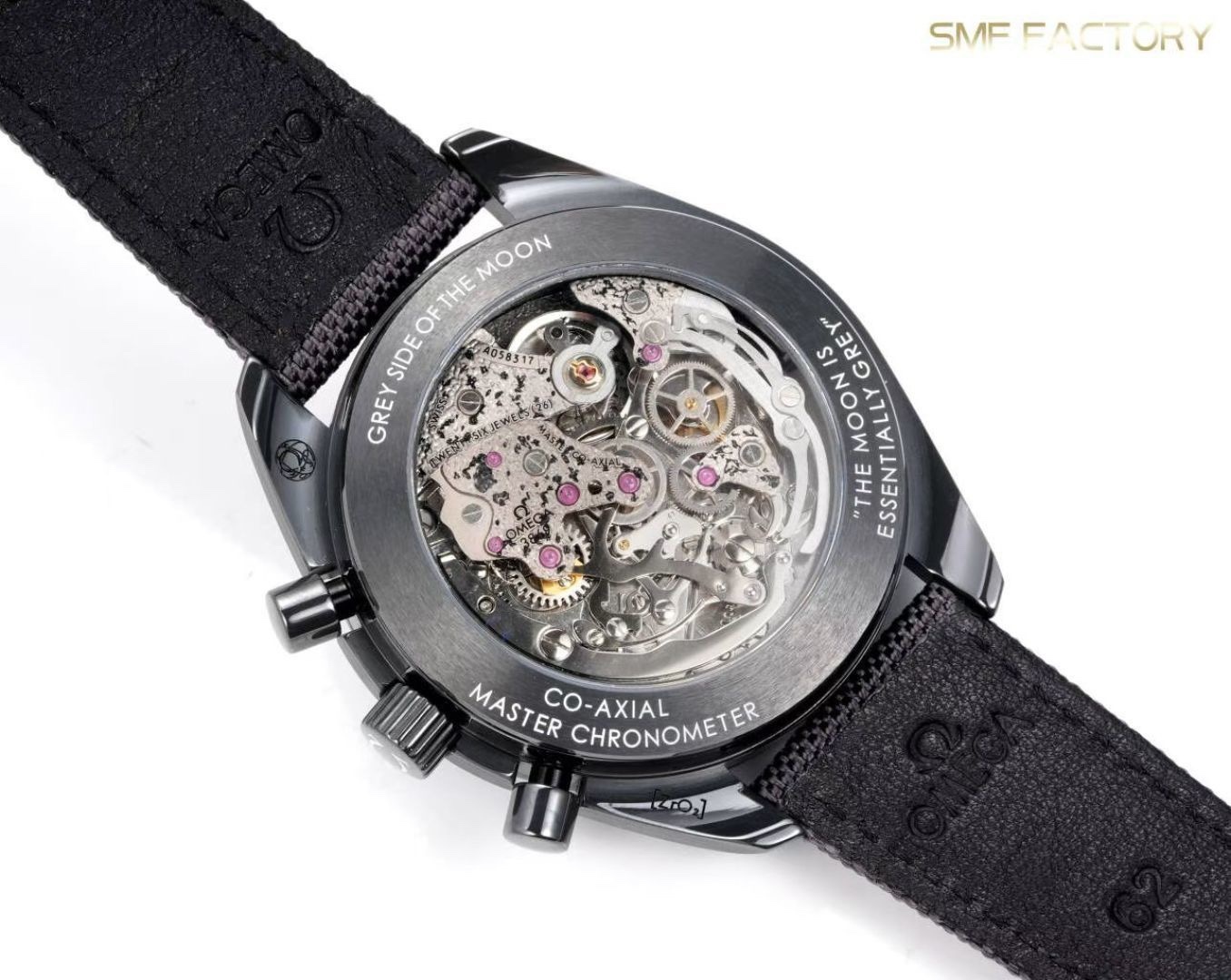 Omega Speedmaster Dark Side of the Moon SMF-RW6 Top-Grade Manual Chronograph Watch Genuine Ceramic Case