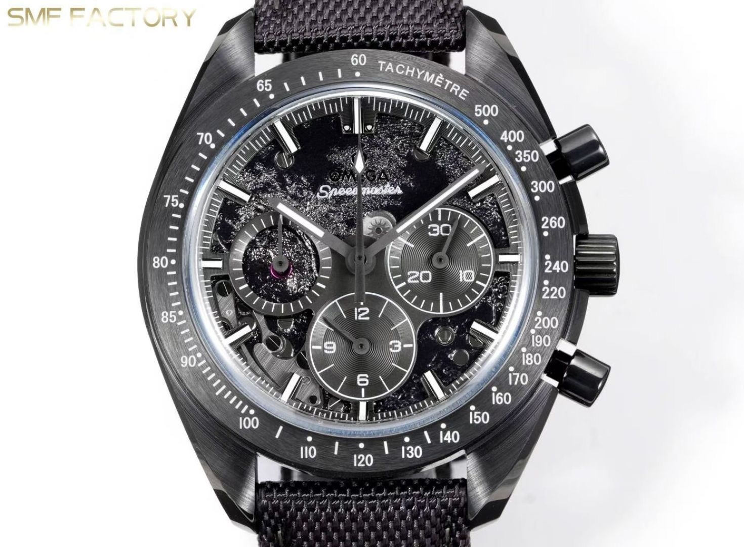 Omega Speedmaster Dark Side of the Moon SMF-RW6 Top-Grade Manual Chronograph Watch Genuine Ceramic Case